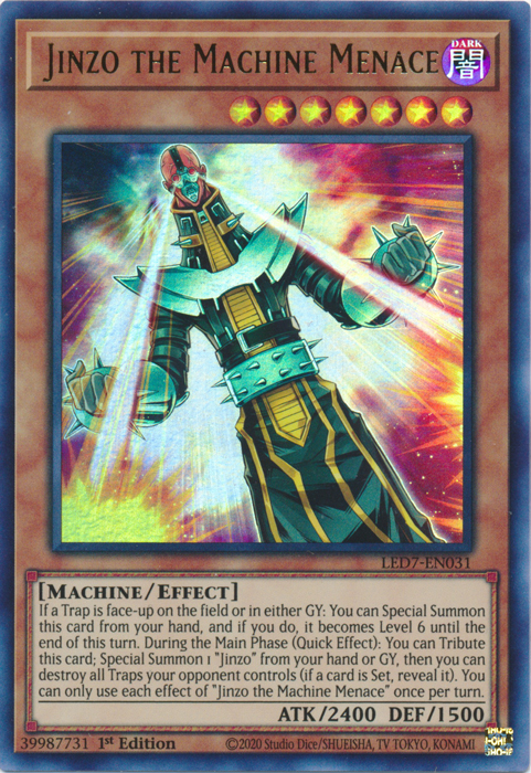 Jinzo the Machine Menace [LED7-EN031] Ultra Rare | Mega City Incorporated