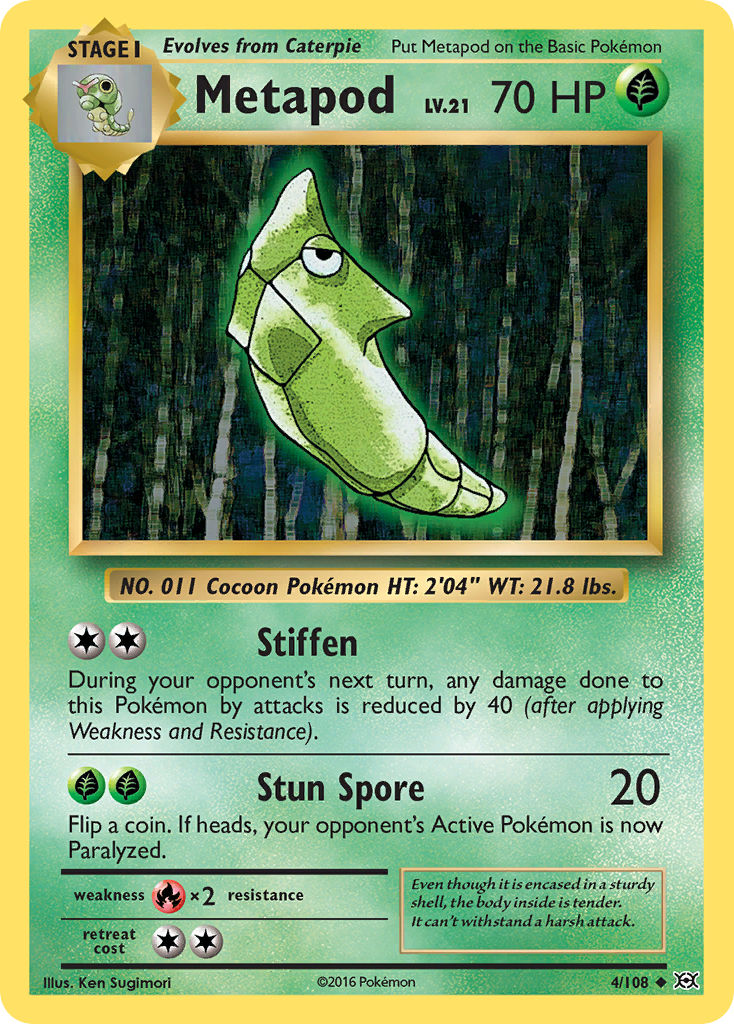 Metapod (4/108) [XY: Evolutions] | Mega City Incorporated