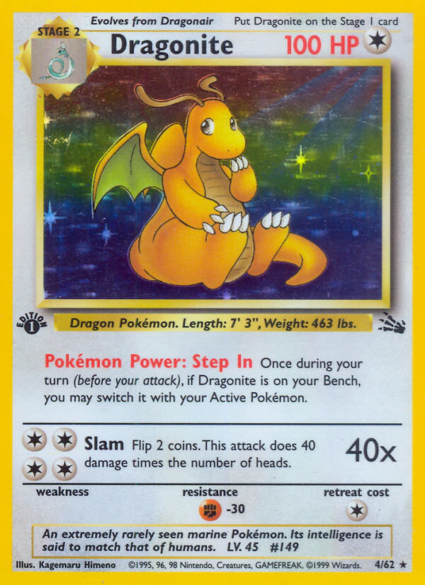 Dragonite (4/62) [Fossil 1st Edition] | Mega City Incorporated