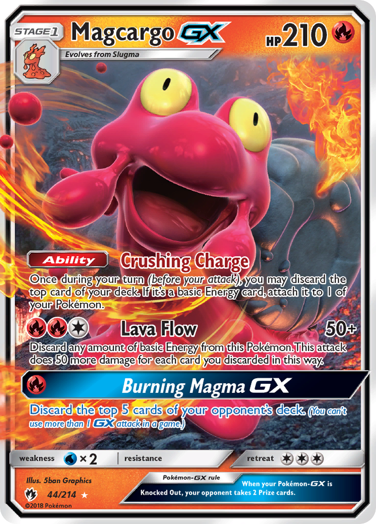 Magcargo GX (44/214) [Sun & Moon: Lost Thunder] | Mega City Incorporated