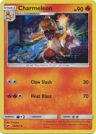 Charmeleon (19/147) (Premium Collection Promo) [Sun & Moon: Burning Shadows] | Mega City Incorporated