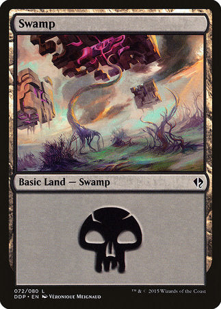 Swamp (72) [Duel Decks: Zendikar vs. Eldrazi] | Mega City Incorporated