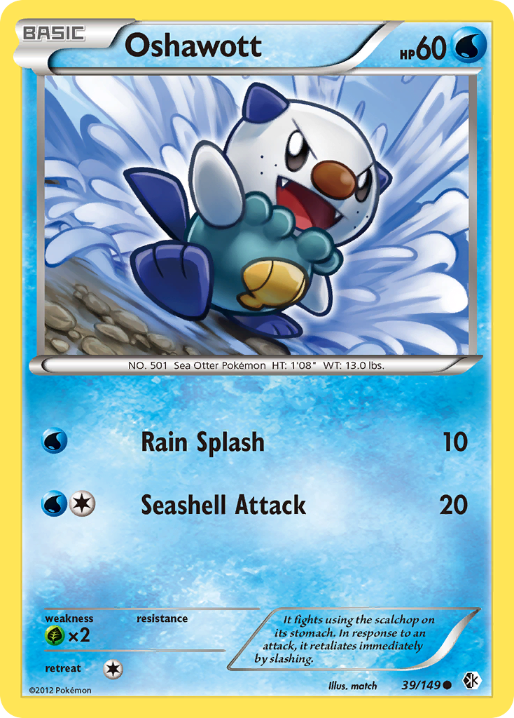 Oshawott (39/149) [Black & White: Boundaries Crossed] | Mega City Incorporated