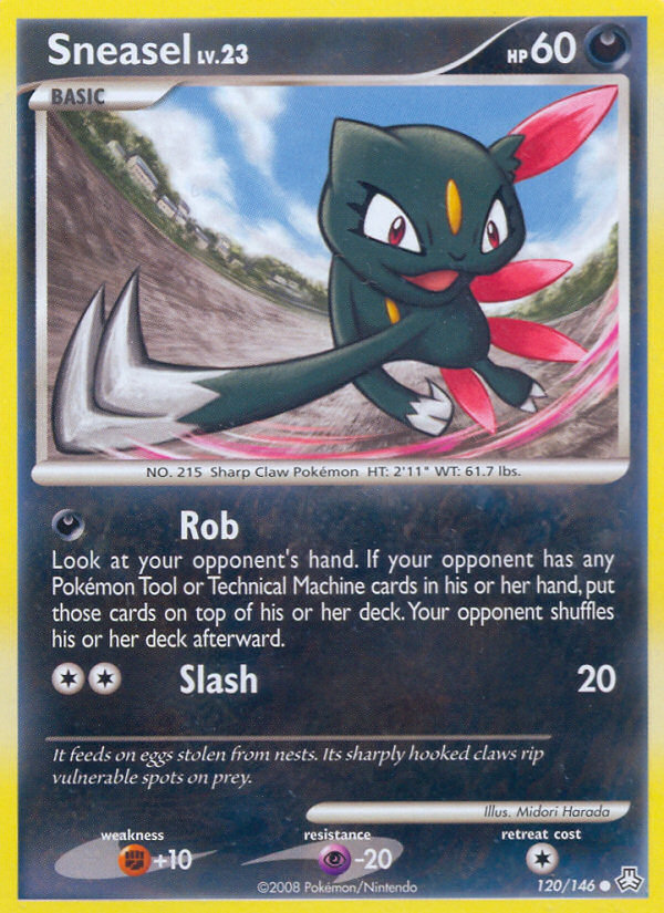 Sneasel (120/146) [Diamond & Pearl: Legends Awakened] | Mega City Incorporated