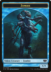 Whale // Zombie (011/036) Double-sided Token [Commander 2014 Tokens] | Mega City Incorporated