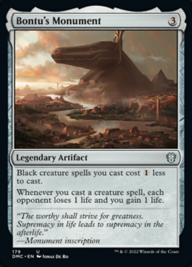 Bontu's Monument [Dominaria United Commander] | Mega City Incorporated