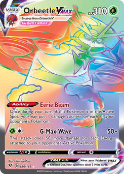 Orbeetle VMAX (186/185) [Sword & Shield: Vivid Voltage] | Mega City Incorporated