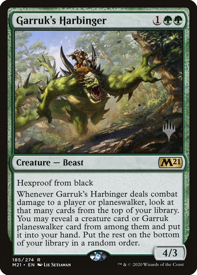 Garruk's Harbinger (Promo Pack) [Core Set 2021 Promos] | Mega City Incorporated