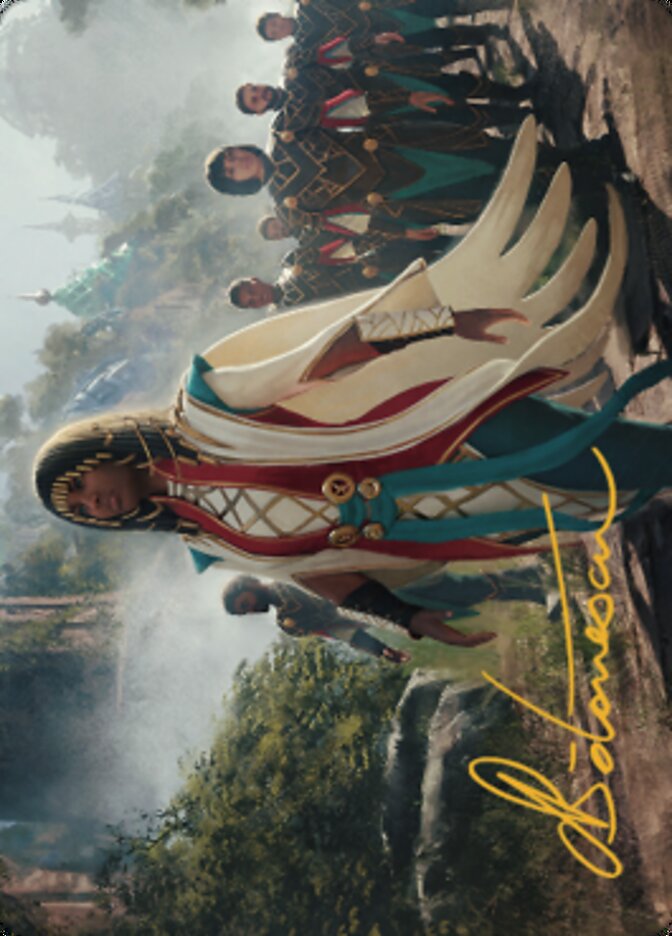 Queen Kayla bin-Kroog Art Card (Gold-Stamped Signature) [The Brothers' War Art Series] | Mega City Incorporated