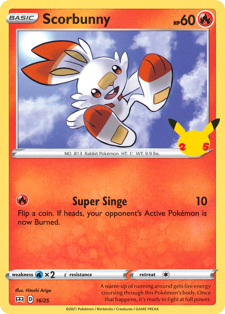 Scorbunny (16/25) [McDonald's 25th Anniversary] | Mega City Incorporated