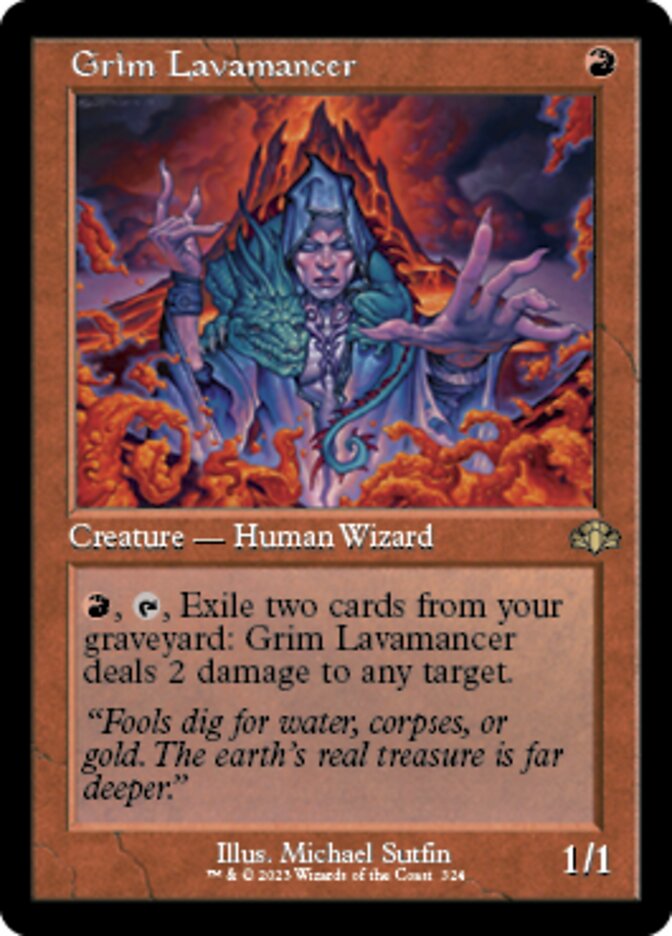 Grim Lavamancer (Retro) [Dominaria Remastered] | Mega City Incorporated