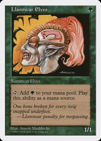 Llanowar Elves [Anthologies] | Mega City Incorporated