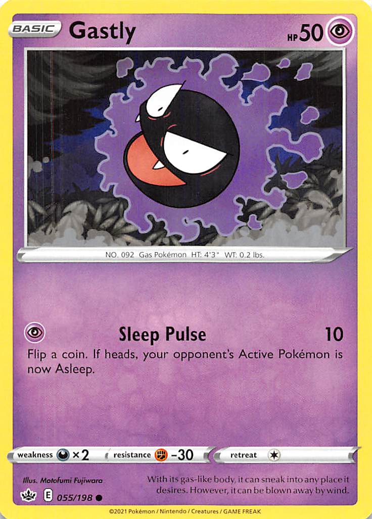 Gastly (055/198) [Sword & Shield: Chilling Reign] | Mega City Incorporated