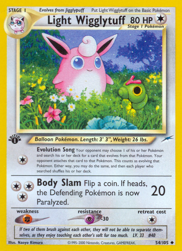 Light Wigglytuff (54/105) [Neo Destiny 1st Edition] | Mega City Incorporated