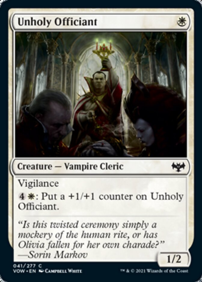 Unholy Officiant [Innistrad: Crimson Vow] | Mega City Incorporated