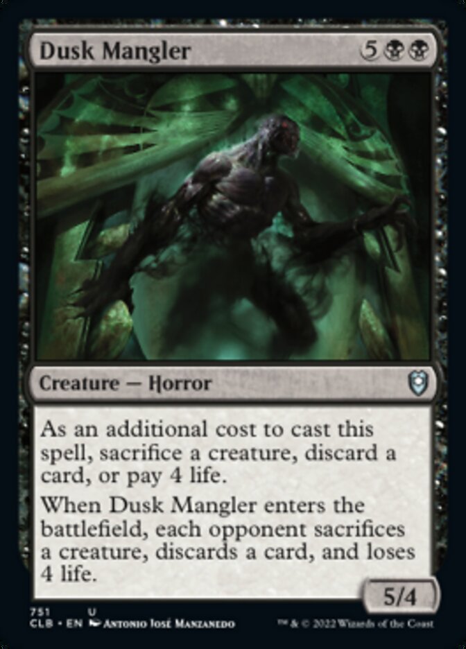 Dusk Mangler [Commander Legends: Battle for Baldur's Gate] | Mega City Incorporated