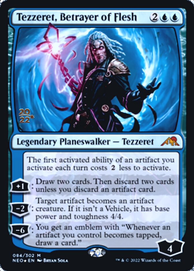 Tezzeret, Betrayer of Flesh [Kamigawa: Neon Dynasty Prerelease Promos] | Mega City Incorporated