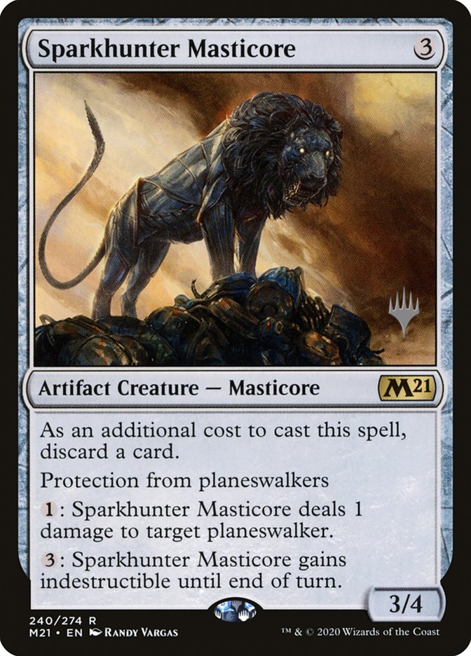 Sparkhunter Masticore (Promo Pack) [Core Set 2021 Promos] | Mega City Incorporated