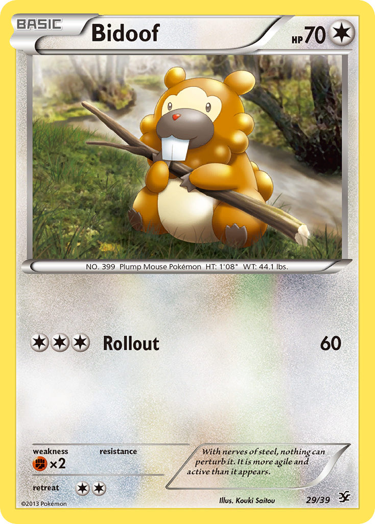 Bidoof (29/39) [XY: Kalos Starter Set] | Mega City Incorporated