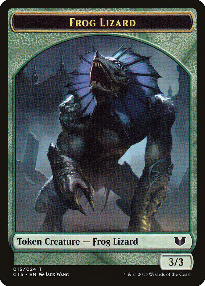 Frog Lizard // Germ Double-Sided Token [Commander 2015 Tokens] | Mega City Incorporated