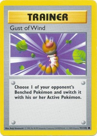 Gust of Wind (93/102) [Base Set Shadowless Unlimited] | Mega City Incorporated