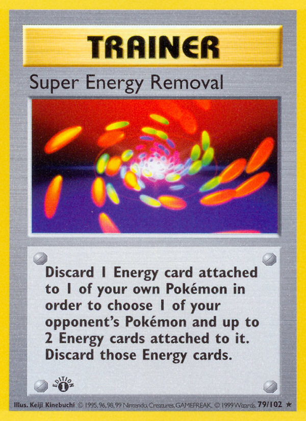 Super Energy Removal (79/102) (Shadowless) [Base Set 1st Edition] | Mega City Incorporated