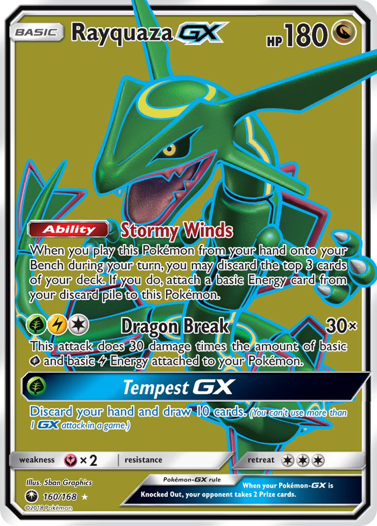 Rayquaza GX (160/168) [Sun & Moon: Celestial Storm] | Mega City Incorporated