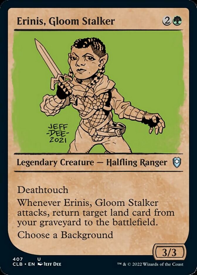 Erinis, Gloom Stalker (Showcase) [Commander Legends: Battle for Baldur's Gate] | Mega City Incorporated