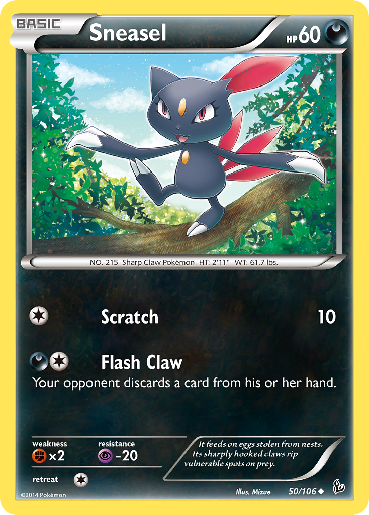 Sneasel (50/106) [XY: Flashfire] | Mega City Incorporated