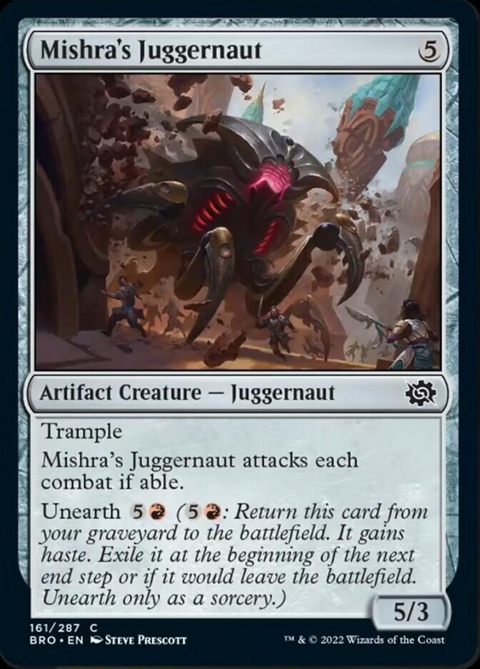 Mishra's Juggernaut [The Brothers' War] | Mega City Incorporated