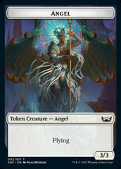 Fish // Angel Double-sided Token [Streets of New Capenna Tokens] | Mega City Incorporated