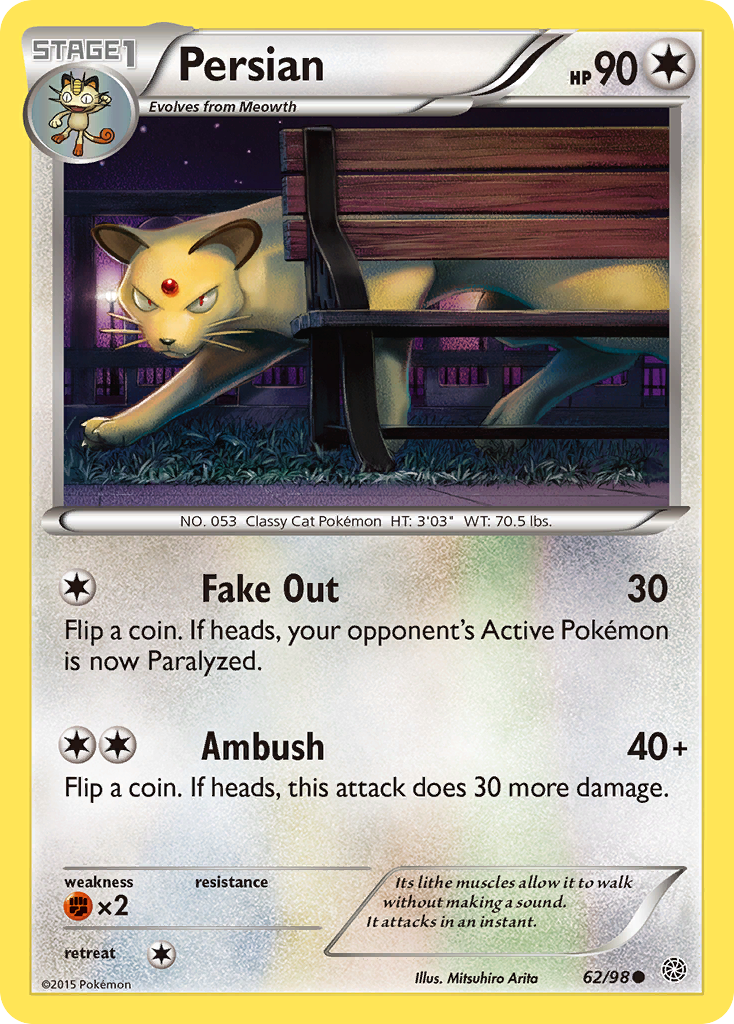 Persian (62/98) [XY: Ancient Origins] | Mega City Incorporated