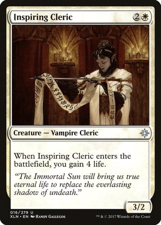 Inspiring Cleric [Ixalan] | Mega City Incorporated