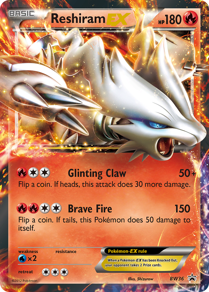 Reshiram EX (BW36) [Black & White: Black Star Promos] | Mega City Incorporated