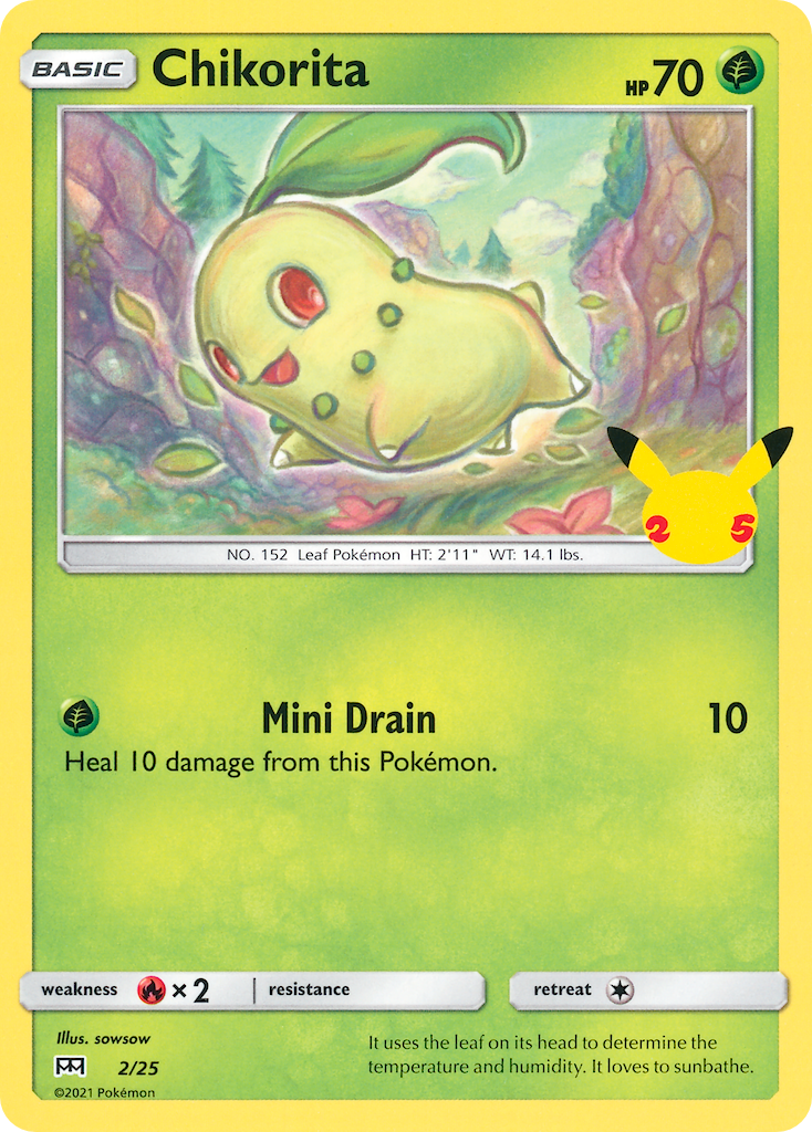 Chikorita (2/25) [McDonald's 25th Anniversary] | Mega City Incorporated