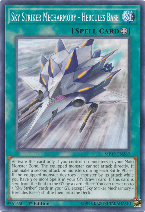 Sky Striker Mecharmory - Hercules Base [MP19-EN267] Common | Mega City Incorporated