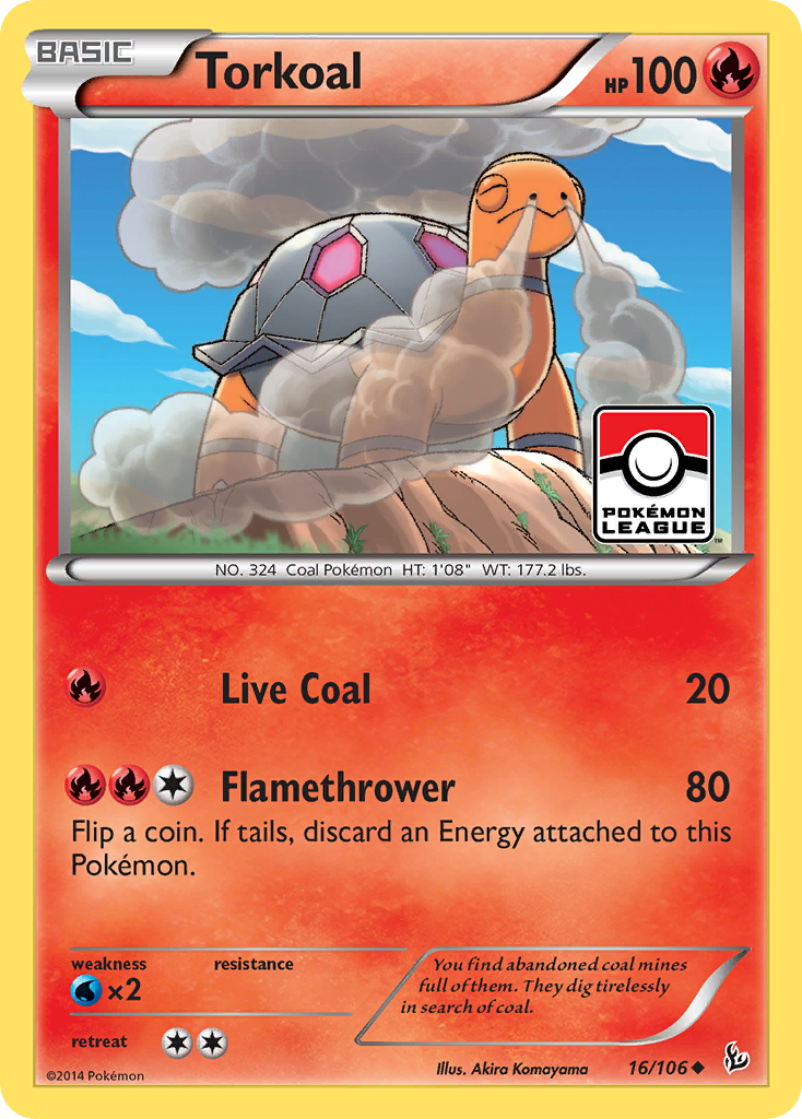 Torkoal (16/106) [XY: Flashfire] | Mega City Incorporated