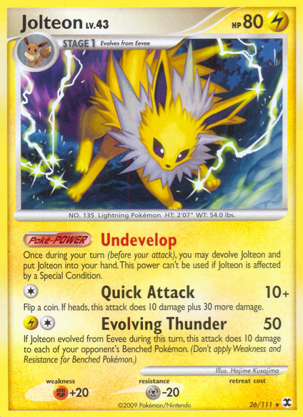 Jolteon (26/111) [Platinum: Rising Rivals] | Mega City Incorporated