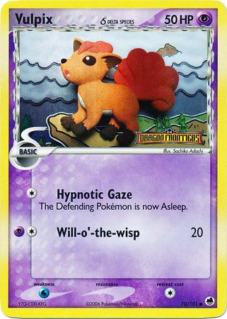 Vulpix (70/101) (Delta Species) (Stamped) [EX: Dragon Frontiers] | Mega City Incorporated