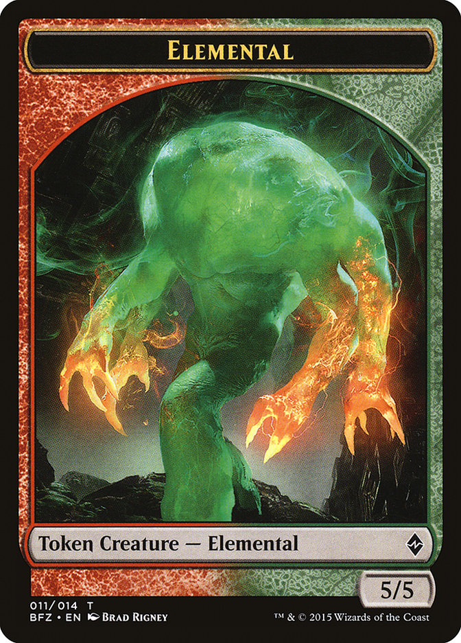 Elemental (011/014) [Battle for Zendikar Tokens] | Mega City Incorporated