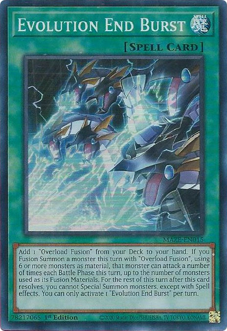 Evolution End Burst [MAZE-EN015] Super Rare | Mega City Incorporated