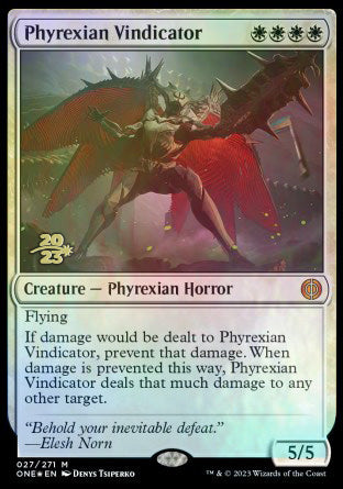 Phyrexian Vindicator [Phyrexia: All Will Be One Prerelease Promos] | Mega City Incorporated