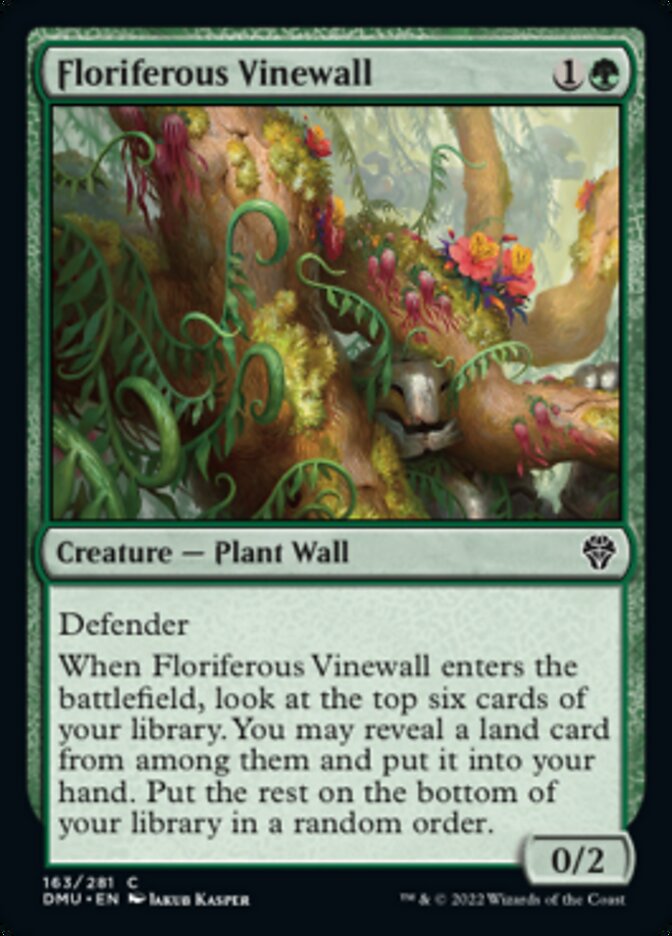 Floriferous Vinewall [Dominaria United] | Mega City Incorporated