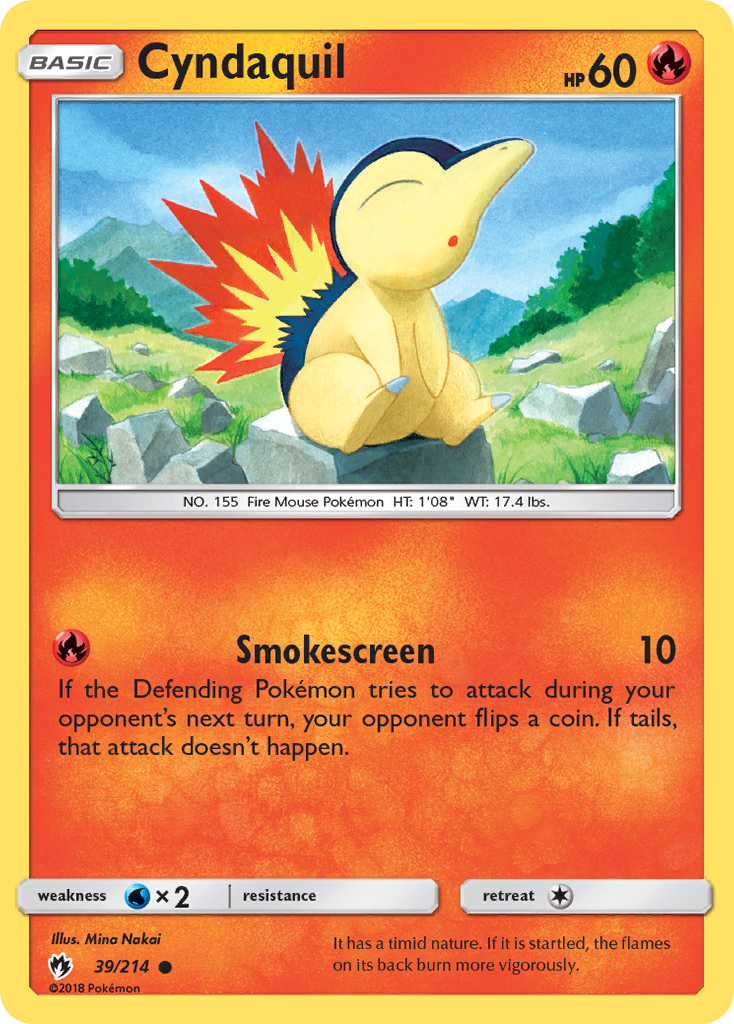 Cyndaquil (39/214) [Sun & Moon: Lost Thunder] | Mega City Incorporated