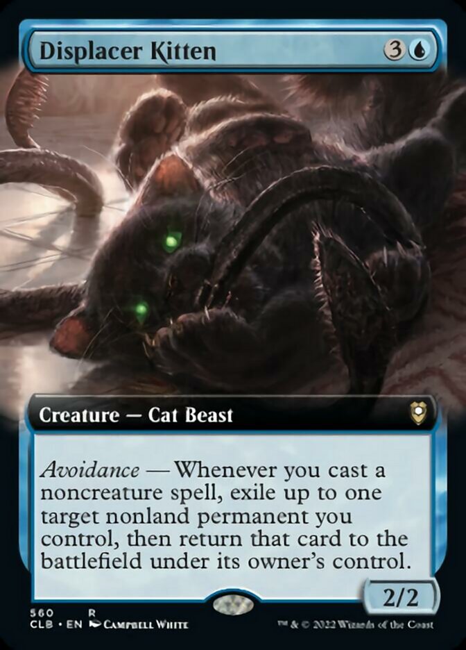 Displacer Kitten (Extended Art) [Commander Legends: Battle for Baldur's Gate] | Mega City Incorporated