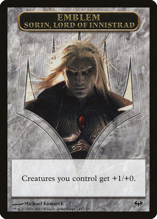 Emblem - Sorin, Lord of Innistrad [Dark Ascension Tokens] | Mega City Incorporated