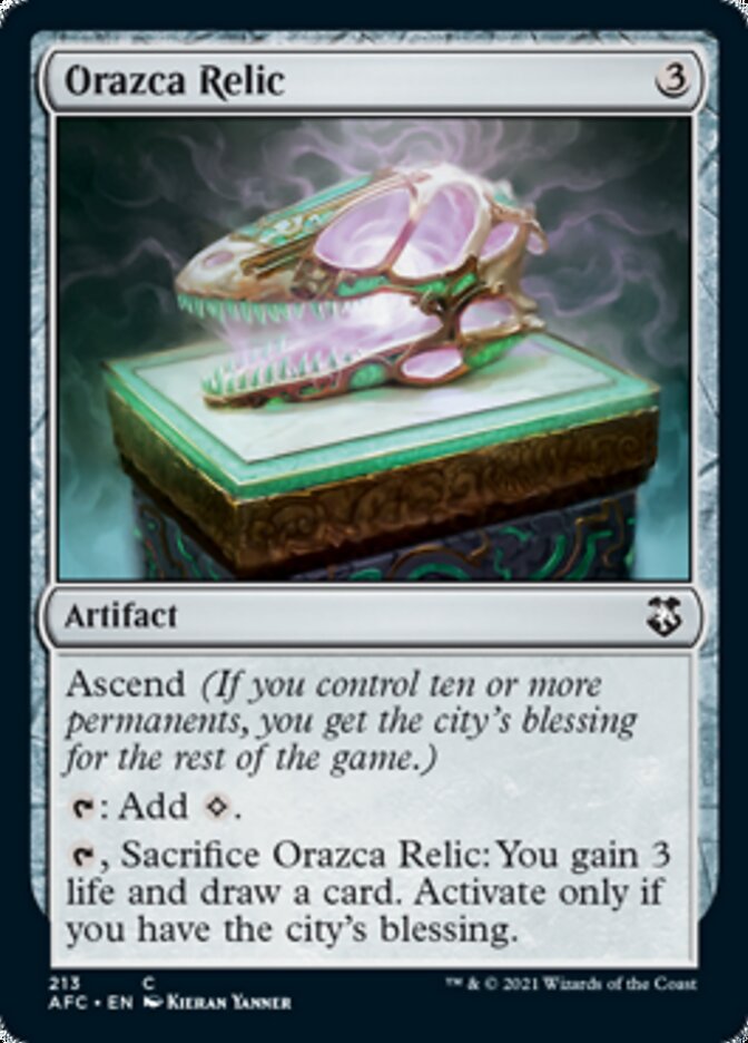 Orazca Relic [Dungeons & Dragons: Adventures in the Forgotten Realms Commander] | Mega City Incorporated