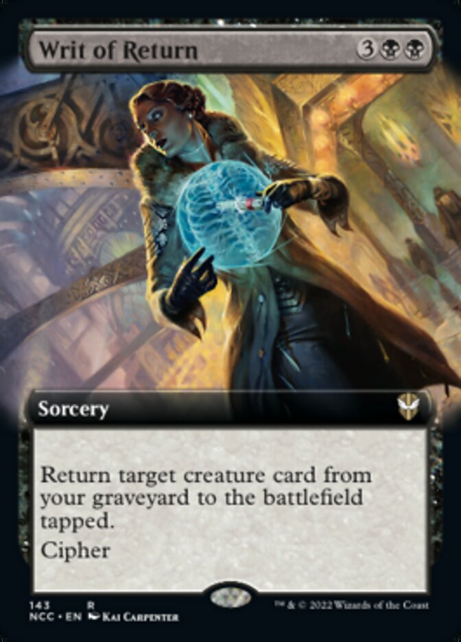 Writ of Return (Extended Art) [Streets of New Capenna Commander] | Mega City Incorporated