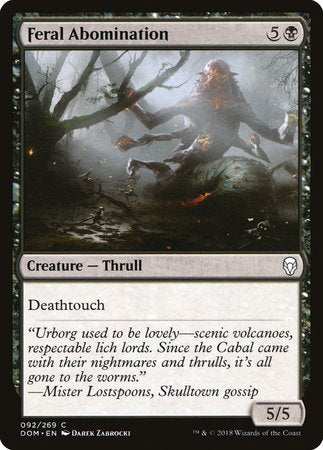 Feral Abomination [Dominaria] | Mega City Incorporated