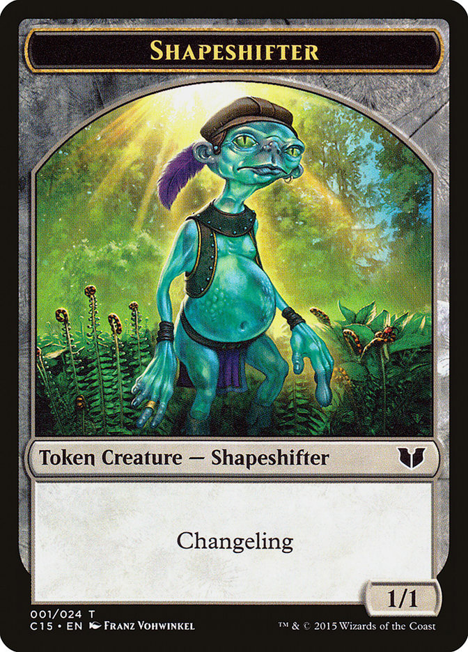 Shapeshifter // Shapeshifter Double-Sided Token [Commander 2015 Tokens] | Mega City Incorporated